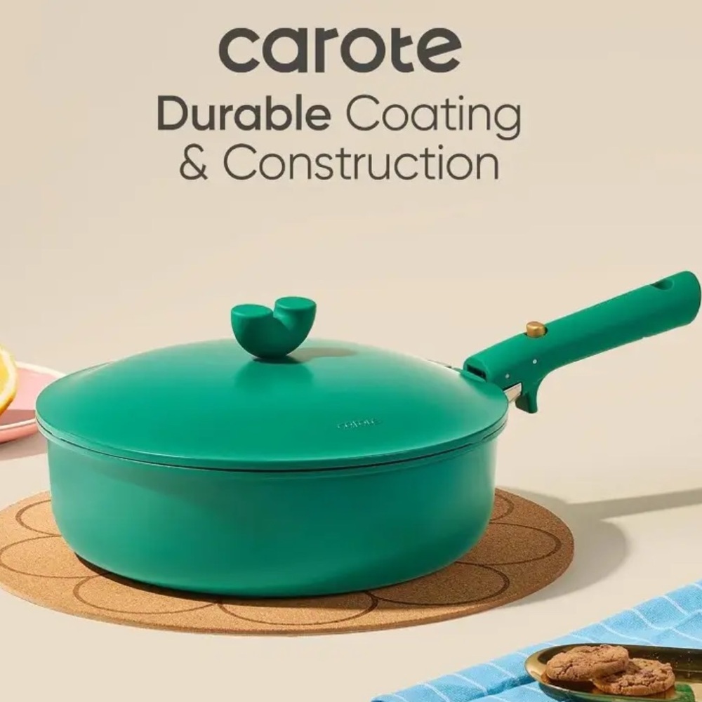 Carote Cookware Forest Green Click On Handles 27 PC Set New In Box - Picture 7 of 17